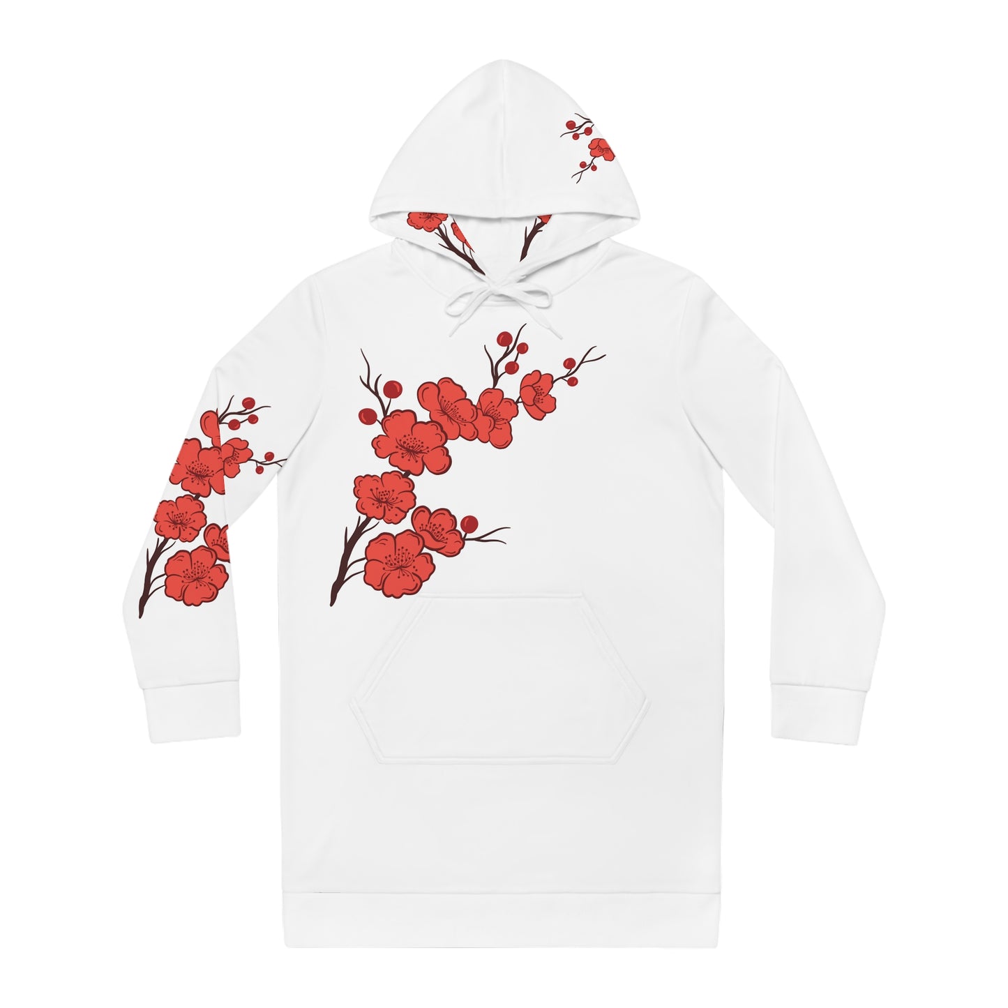 The.Best.Hoodie Dress in Red Cherry Blossom