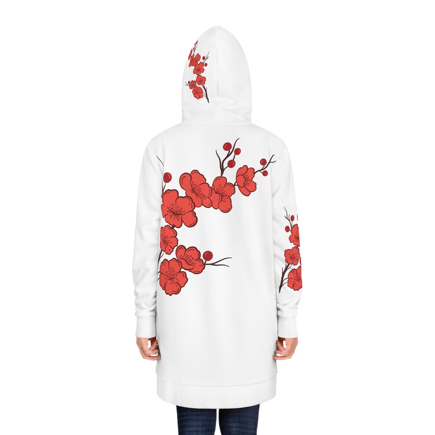 The.Best.Hoodie Dress in Red Cherry Blossom