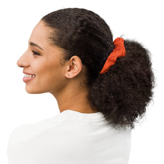 The. Best. Hair Scrunchie. in Passion Abstract Red