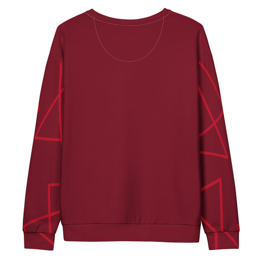 The. Best. Sweatshirt. in Vibrant Abstract Red