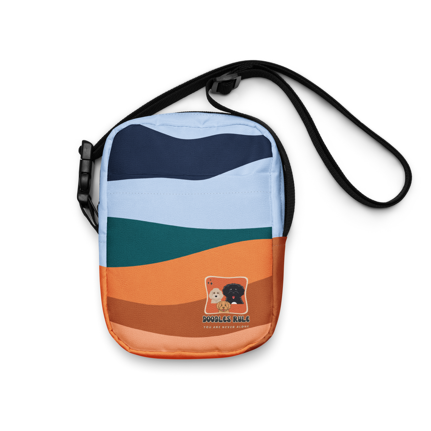 The. Best. Dog Walking/Hiking Utility Crossbody Bag in Custom Wave