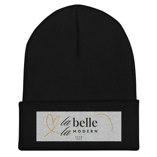 Custom Embroidered Unisex lalabellemodern Cuffed Beanie (Available in Black)