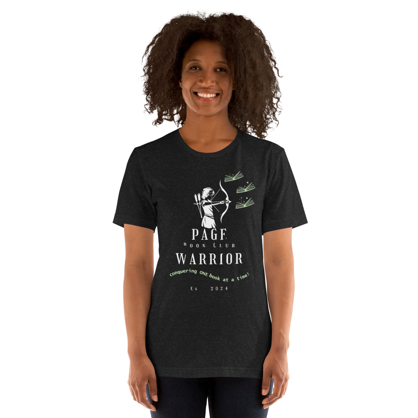 Custom Page Warrior Book Club Unisex Tshirt (Available in Black, Red and Orange)