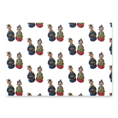 Korean Figurine Wrapping Paper Sheets